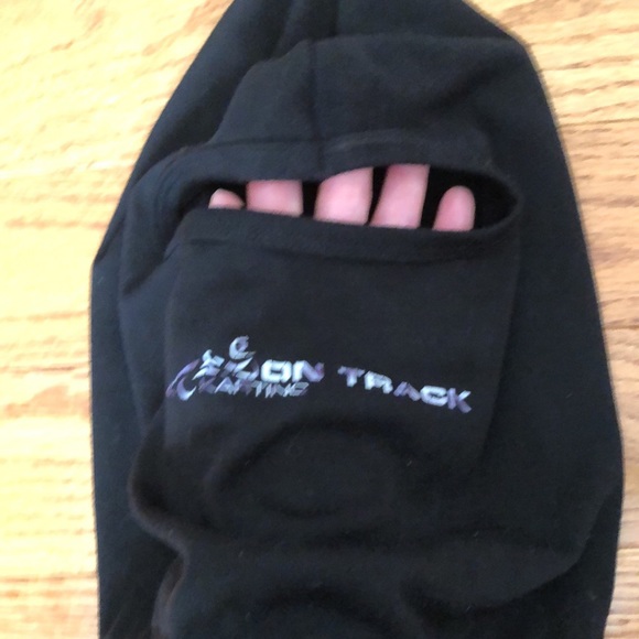 3 winter head covers/masks. One tan and 2 black. - Picture 9 of 10